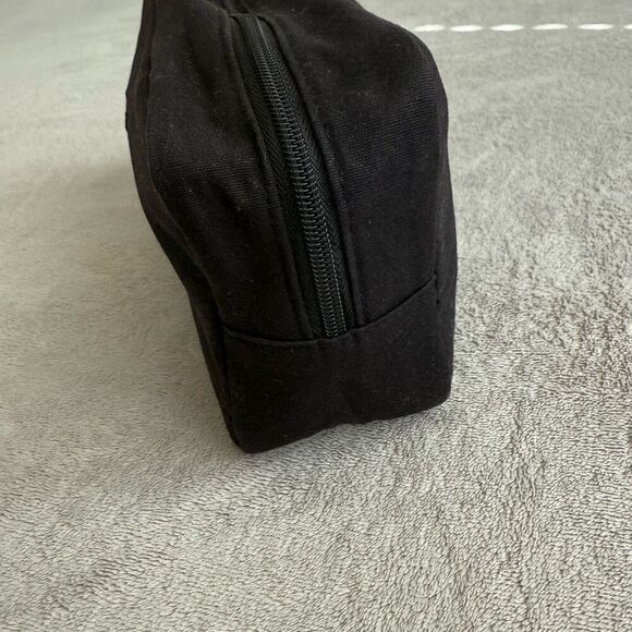 Yves Saint Laurent YSL parfums Black Canvas Logo Wristlet Clutch Bag - Picture 8 of 12